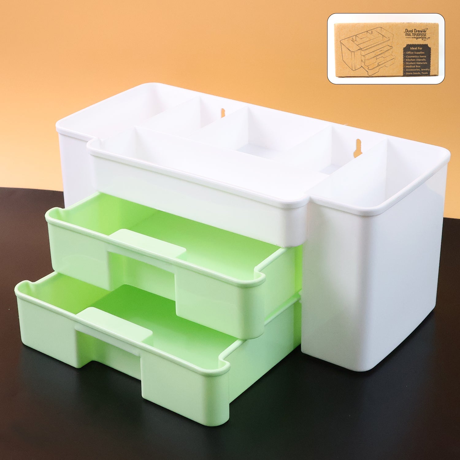 2-Layer Desktop Storage Organizer - (1 Pc) 2-Layer Desktop Storage Organizer - (1 Pc)
